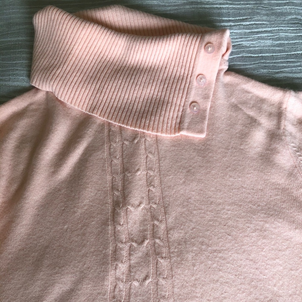 White Stag Light Pink Turtleneck-A07
